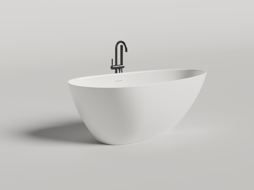 Ванна из искусственного камня Salini PAOLA 1015204MF 172х82 отдельностоящая асимметричная - фото 3